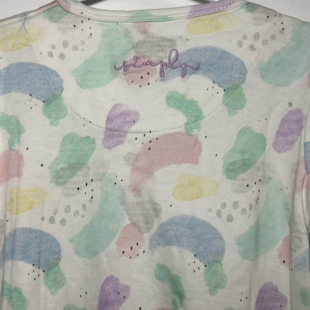 Magnetic Me Watercolor Simply Organic Cotton Footie Sleeper - Picture 5 of 5